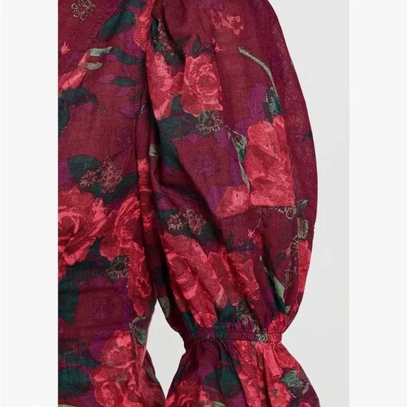 Free People Found You Printed Floral Top - Picture 7 of 9